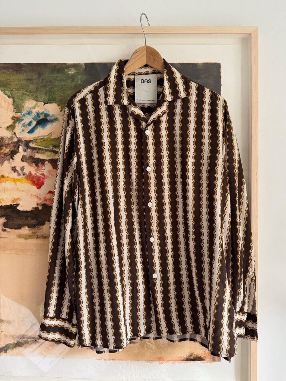 OAS Rapallo viscose long sleeve button-down